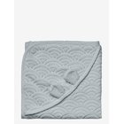 CAM CAM COPENHAGEN Hooded Baby Towel W/ Ears - Gots - Almond - CLASSIC GREY - One Size