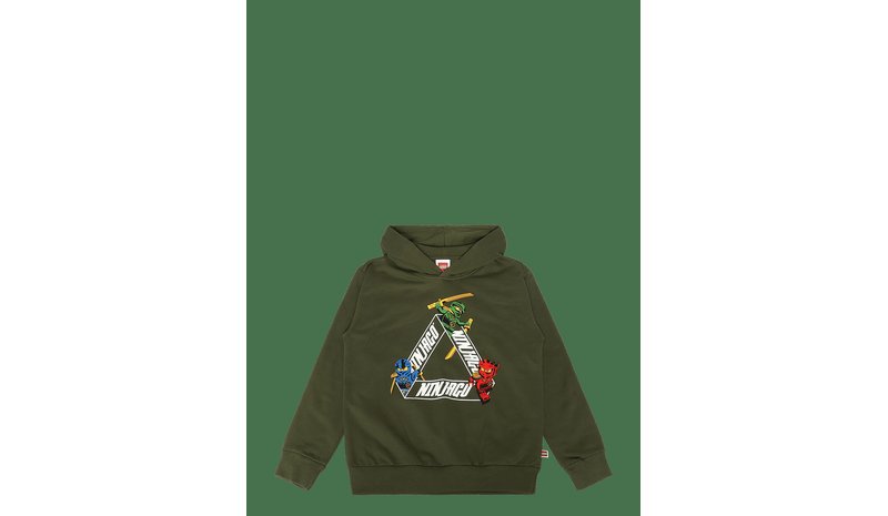 LEGO WEAR Lwsian 603 -Hooded Sweatshirt - DARK GREEN - 122 – kuva 1/2
