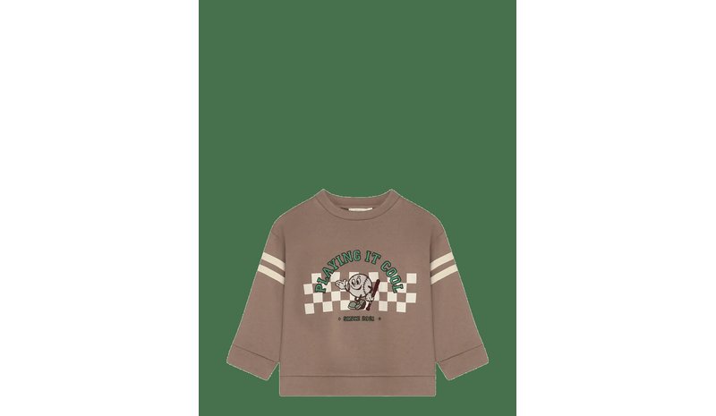 FLIINK Alvin Cool Sweatshirt - BROWN - 80 – kuva 1/2