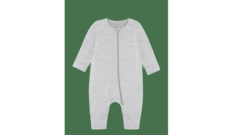 MINYMO Nightsuit Ls - MEDIUMGREYMELANGE - 68 – kuva 1/2
