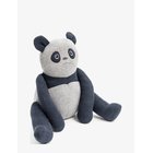 SMALLSTUFF Toy/ Sitting Cushion Panda, Denim - DENIM - 48X 30X 15
