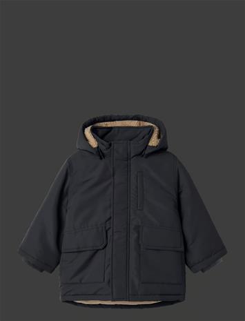NAME IT Nmmmarlow Parka Jacket Pb1 - BLACK - 92 – kuva 1/2