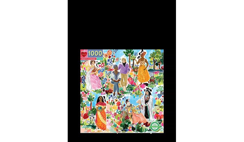 EEBOO Puzzle 1000 Pcs - Poet's Garden - MULTI - One Size – kuva 1/2