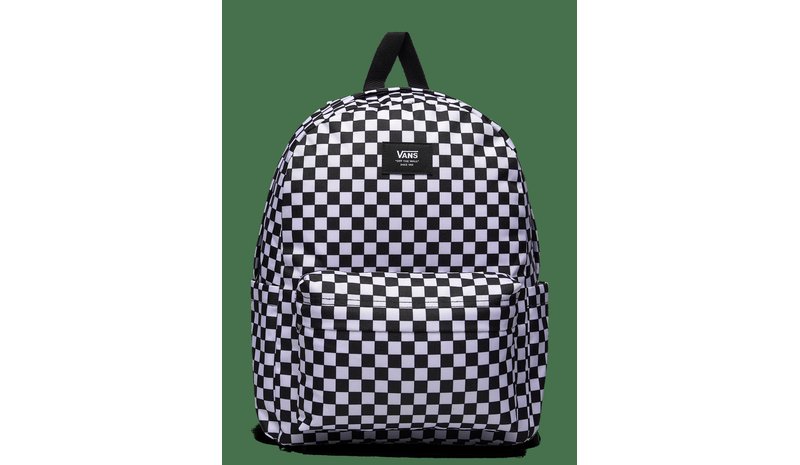 VANS Old Skool Grom Check Backpack - BLACK/WHITE - One Size – kuva 1/2