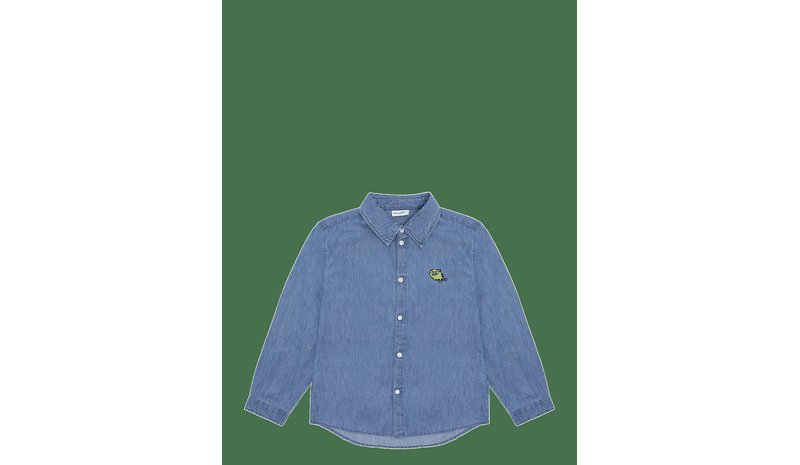 MINYMO Shirt Chambray - MOONLIGHT BLUE - 128 – kuva 1/2