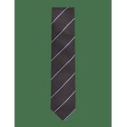 LINDBERGH BLACK Polyester Tie With Stripe 7 Cm - MOCCA - One Size