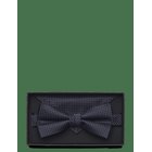 LINDBERGH BLACK Polyester Bow Tie With Dotspolyester Bow Tie With Dots - NAVY - One Size