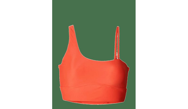 RETHINKIT STUDIOS Bikini Top One Shoulder Bay - MANDARIN RED - S – kuva 1/2