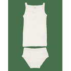 COPENHAGEN COLORS Pointelle Heart Underwear Set - CREAM - 128