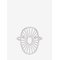 PERNILLE CORYDON Daylight Ring Adjustable - SILVER - 50 – kuva 1