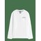 TOMMY HILFIGER Hilfiger Stack Ls Tee - WHITE - M – kuva 1