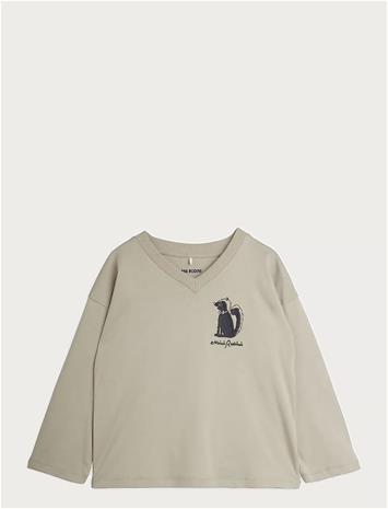 MINI RODINI Skunk Emb Ls Tee - GREY - 80/86 – kuva 1/2