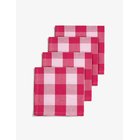 MIDNATT Napkins 4-Pack Paola - RED AND PINK - 40X40 cm