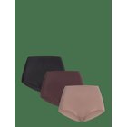 LINDEX 3-Pack High Waist Sports Briefs - BLACK - S