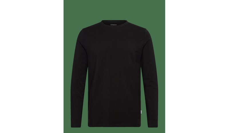 LINDBERGH Basic O-Neck Stretch Tee L/S - BLACK - XL – kuva 1/2