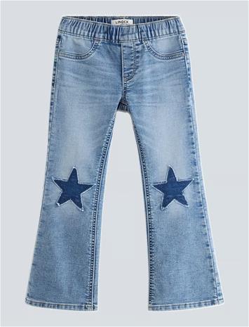 LINDEX Freja Flared Leg Jeans - DENIM BLUE - 92 – kuva 1/2