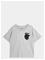 MINI RODINI Heart Application Ss Tee - GREY MELANGE - 116/122 – kuva 1