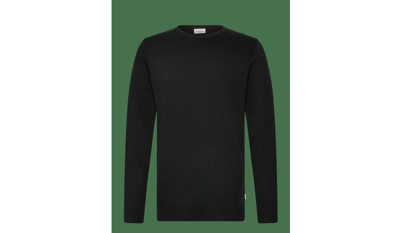 LINDBERGH Basic O-Neck Tee L/S - BLACK - S – kuva 1/2
