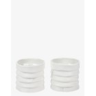 METTE DITMER Ribbon Tealight Holders, 2-Pack - OFF-WHITE - One Size