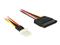 DeLOCK 0.15m SATA 15p / 4p 83918 – kuva 2