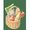 TENDER LEAF Wicker Shopping Basket - MULTI - One Size – kuva 1