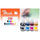 Peach 321697 mustekasetti 4 kpl Yhteensopiva Perusvärintuotto Musta, Syaani, Magenta, Keltainen