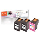 Peach PI300-563 mustekasetti 3 kpl Yhteensopiva Perusvärintuotto Musta, Syaani, Magenta, Keltainen