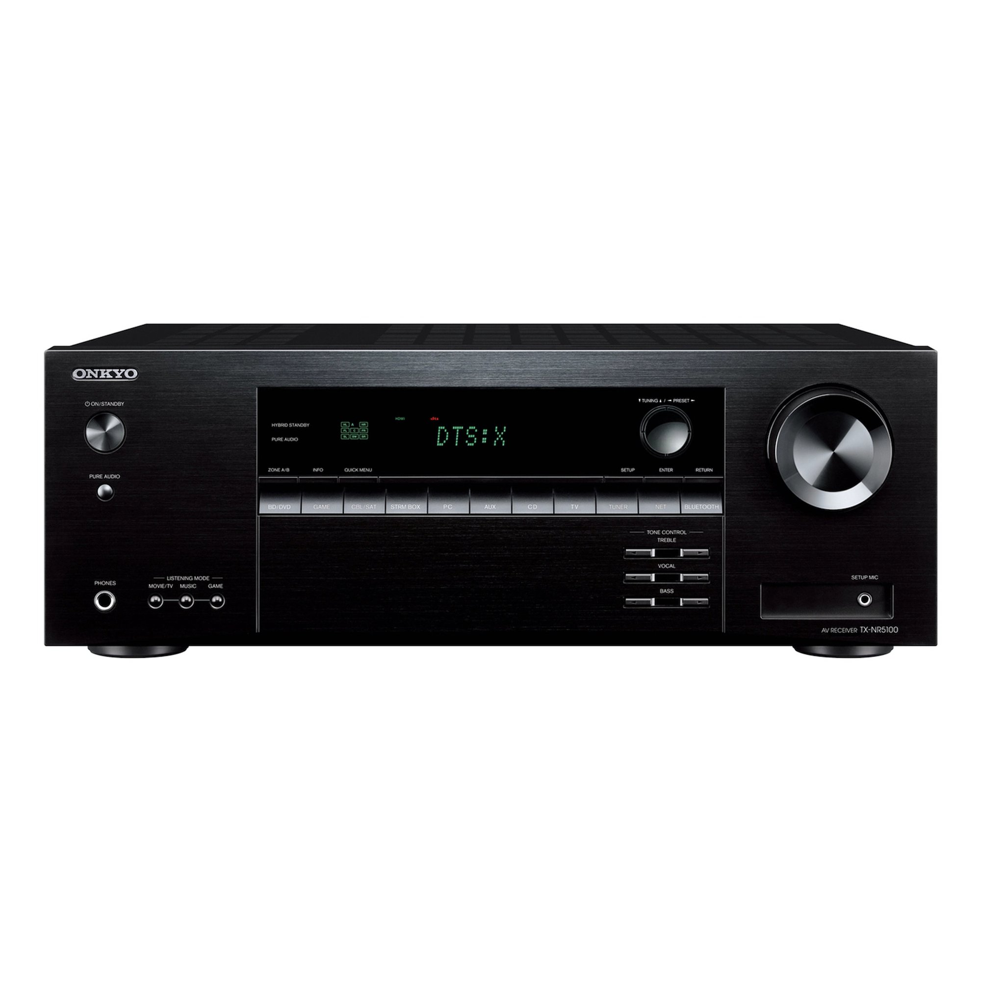 Onkyo TX-NR5100 - 8K - 7x165W - HDR10+ - Dolby Atmos - WiFi - AV-verkkovastaanotin - Kanava 7,2 - Musta