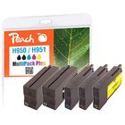 Peach PI300-587 mustekasetti Musta, Syaani, Magenta, Keltainen