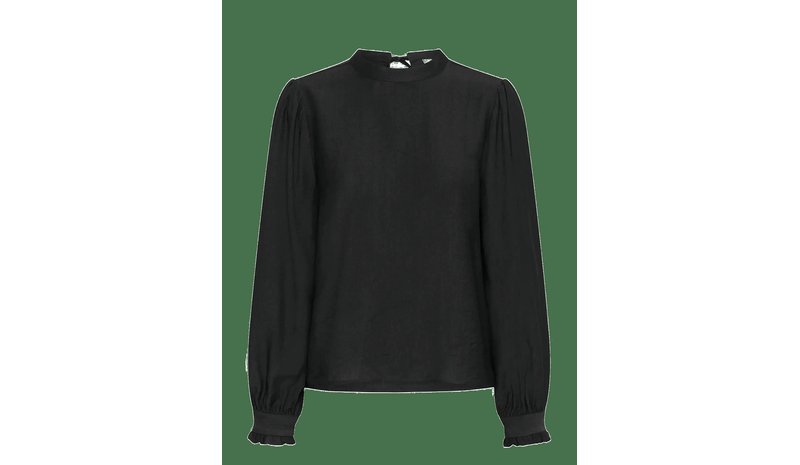 KAFFE Karea Solid Blouse - BLACK DEEP CC - 38 – kuva 1/2