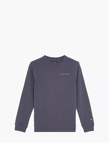 LYLE & SCOTT Script Crew Neck Sweatshirt - GRAYSTONE - 98-104 – kuva 1/2