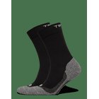 TENSON Core Hiking Crew Sock 2-Pack Unisex - BLACK - 43-45