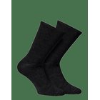 ALPACASOCKS&CO Merino Lifestyle 2-Pack - BLACK - 42-45