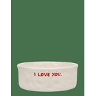 ANNA + NINA I Love You Pet Bowl - WHITE - 350 ml