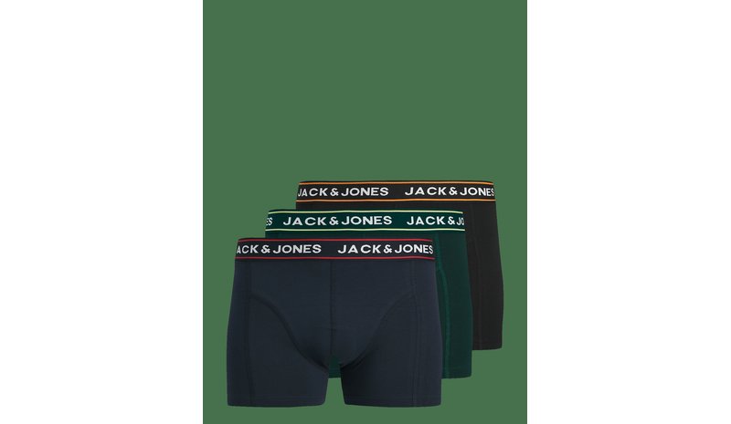 JACK & JONES Jacmax Solid Trunks 3 Pack Btw - BLACK - S – kuva 1/2