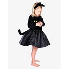 DEN GODA FEN Cat Dress - BLACK - 98-104