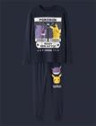 NAME IT Nkmsux Pokemon Ls Nreg Nightset Noos Sky - NAVY BLAZER - 134-140