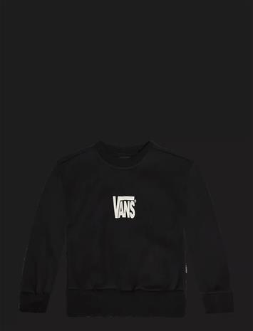 VANS Stretch Logo Crew - BLACK/WHITE - 122 – kuva 1/2