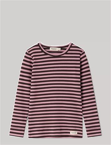 MARMAR COPENHAGEN Plain Tee Ls - HEATHER STRIPE - 104 – kuva 1/2