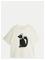 MINI RODINI Skunk Sp Ss Tee - OFF-WHITE - 80/86 – kuva 1