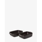 SATAKE Dish Small 2 Pcs Set - BLACK - 20.9X11.8X8.1 cm