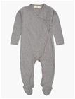 COPENHAGEN COLORS Pointelle Cross-Over Full Body - GREY MEL. - 74