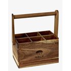 HOLM Utensil Holder 6Rooms - NATURAL - 25X14X22 cm