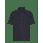 CLEAN CUT COPENHAGEN Calton Structured Shirt S/S - DARK NAVY - S