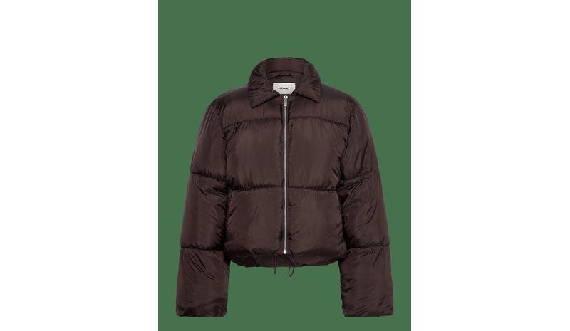 MONKI Puffer Jacket - BROWN DARK - S – kuva 1/2