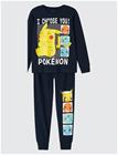 NAME IT Nkmabel Pokemon Ls Nighset Noos Sky - NAVY BLAZER - 146-152