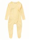 COPENHAGEN COLORS Pointelle Cross-Over Full Body - PALE YELLOW - 68