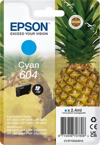 Epson Singlepack Cyan 604 Ink