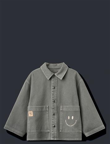 WHEAT Overshirt Cole Stitch - THUNDER SKY - 98 – kuva 1/2