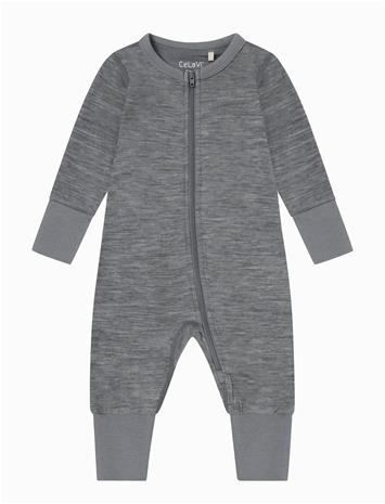 CELAVI Jumpsuit Ls - Solid - QUIET SHADE MELANGE - 60 – kuva 1/2